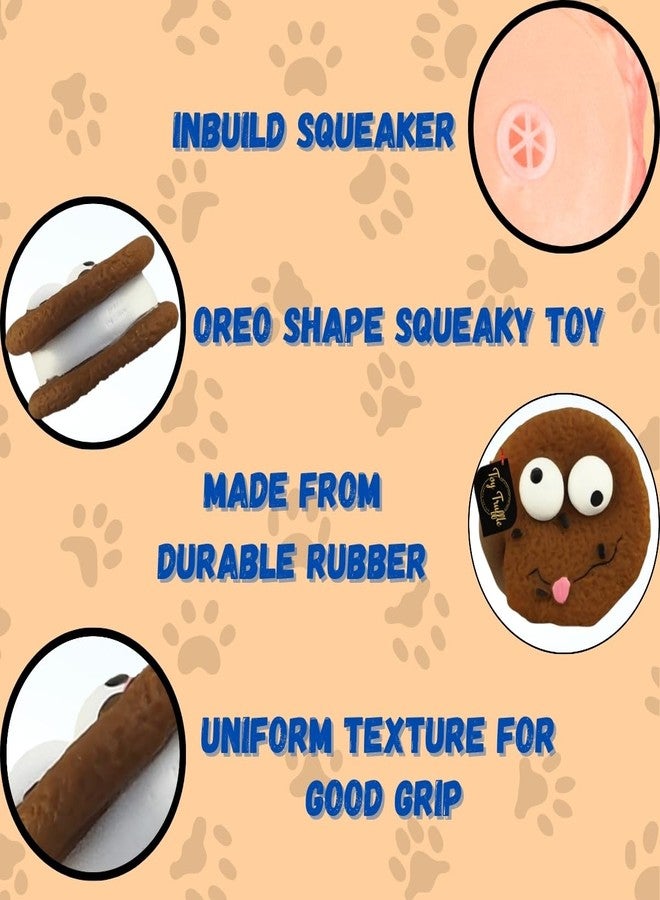 Toy Truffle Squeak & Play Rubber Cookie Shape Toy: Fun Rubber Chew Toy, Interactive Squeaky Toy, Interactive Rubber Toy, Squeak, Shake, & Repeat: Rubber Toys for Endless Canine Entertainment - Image 4